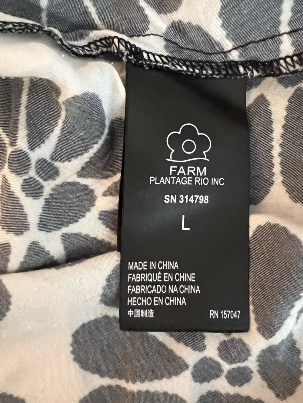 FARM Rio Black and White Palermo Dress - Picture 15 of 16